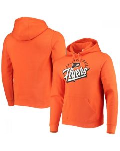Men's Philadelphia Flyers Orange Script Wordmark Hoodie