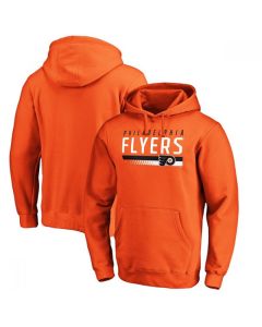 Men's Philadelphia Flyers Orange Staggered Stripe Pullover Hoodie