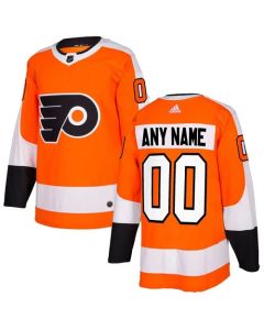 Men's Philadelphia Flyers Personalized Authentic Orange Home Stitched NHL Jersey