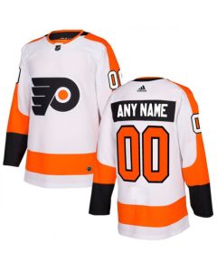 Men's Philadelphia Flyers White Custom Name Number Size NHL Stitched Jersey