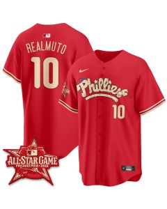 Men's Philadelphia Phillies #10 REALMUTO Red 2026 MLB All-Star Jersey (Style 2)