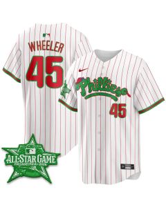Men's Philadelphia Phillies #45 Zack Wheeler White 2026 MLB All-Star Jersey (2026)