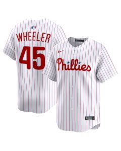Men's Philadelphia Phillies #45 Zack Wheeler White Home Limited Player Jersey (White)