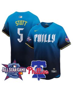 Men's Philadelphia Phillies #5 Bryson Stott Blue 2026 MLB All-Star Jersey (Blue)
