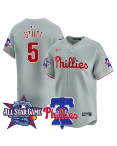 Men's Philadelphia Phillies #5 Bryson Stott Gray 2026 MLB All-Star Jersey (Gray)