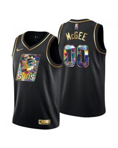 Men's Phoenix Suns #00 JaVale McGee 2021/22 Black Golden Edition Diamond Logo Black 75th Anniversary Stitched Basketball Jersey