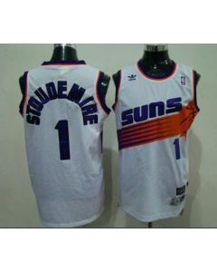 Men's Phoenix Suns #1 Amar'e Stoudemire White Stitched Jersey