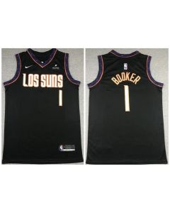 Men's Phoenix Suns #1 Devin Booker Black Stitched NBA Jersey