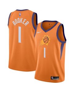 Men's Phoenix Suns #1 Devin Booker Orange 2019 Stitched NBA Jersey