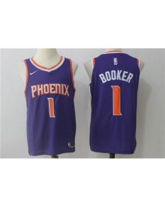 Men's Phoenix Suns #1 Devin Booker Purple Stitched NBA Jersey