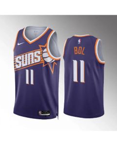 Men's Phoenix Suns #11 Bol Bol Purple Icon Edition Stitched Basketball Jersey