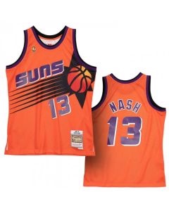 Men's Phoenix Suns #13 Steve Nash Orange 1996-97 Throwback Stitched Jersey