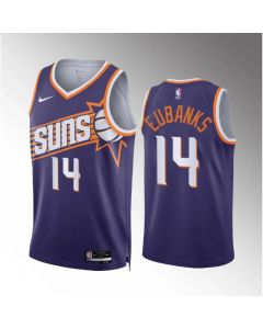 Men's Phoenix Suns #14 Drew Eubanks Purple Icon Edition Stitched Basketball Jersey