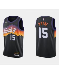 Men's Phoenix Suns #15 Cameron Payne Black City Edition Stitched Jersey