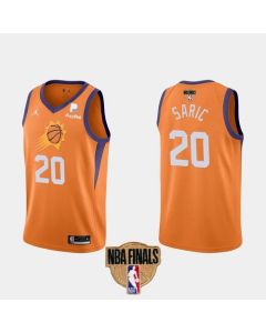 Men's Phoenix Suns #20 Dario Saric 2021 Orange Statement Finals Basketball Swingman Stitched Jersey