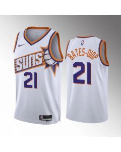 Men's Phoenix Suns #21 Keita Bates-Diop White Association Edition Stitched Basketball Jersey
