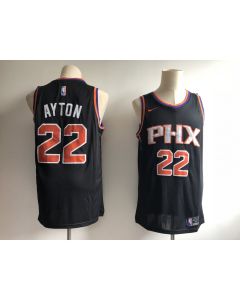 Men's Phoenix Suns #22 Deandre Ayton Black Swingman Stitched NBA Jersey