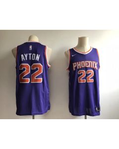 Men's Phoenix Suns #22 Deandre Ayton Purple Swingman Stitched NBA Jersey