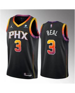 Men's Phoenix Suns #3 Bradley Beal Black 2022/23 Statement Edition Stitched Basketball Jersey