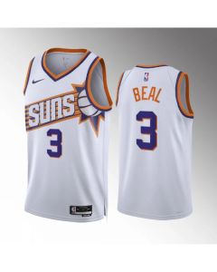 Men's Phoenix Suns #3 Bradley Beal White Association Edition Stitched Basketball Jersey