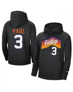 Men's Phoenix Suns #3 Chris Paul 2021 Black Pullover Hoodie