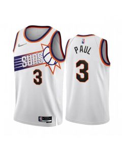Men's Phoenix Suns #3 Chris Paul 2022/23 White 75th Anniversary Association Edition Stitched Jersey