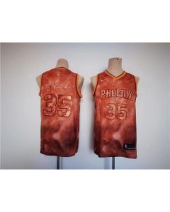 Men's Phoenix Suns #35 Kevin Durant Orange Stitched Basketball Jersey