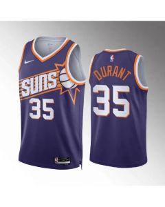 Men's Phoenix Suns #35 Kevin Durant Purple Icon Edition Stitched Basketball Jersey