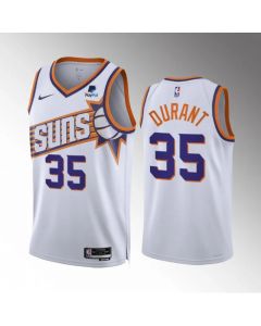 Men's Phoenix Suns #35 Kevin Durant White 2023 Association Edition Stitched Basketball Jersey