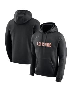 Men's Phoenix Suns Black City Edition Logo Essential Pullover Hoodie