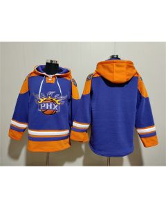 Men's Phoenix Suns Blank Purple Ageless Must-Have Lace-Up Pullover Hoodie