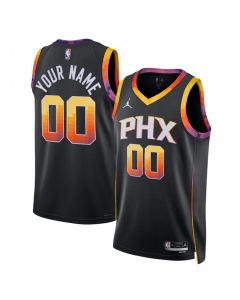 Men's Phoenix Suns Customized 2022-23 Black Statement Edition Swingman Stitched Jersey