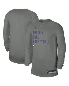 Men's Phoenix Suns Heather Gray 2023/24 Legend On-Court Practice Long Sleeve T-Shirt