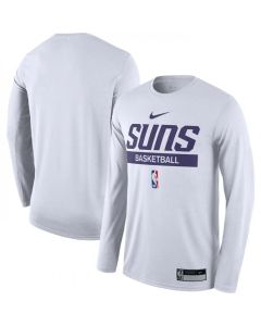 Men's Phoenix Suns White 2022/23 Legend On-Court Practice Performance Long Sleeve T-Shirt