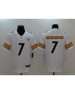 Men's Pisttburgn Steelers #7 Ben Roethlisberger White Vapor Untouchable Player Limited Jersey