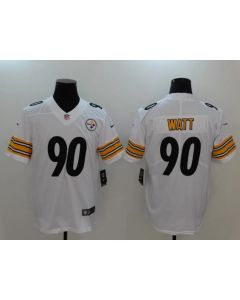 Men's Pisttsburgn Steelers #90 T.J. Watt White Vapor Untouchable Player Limited Jersey