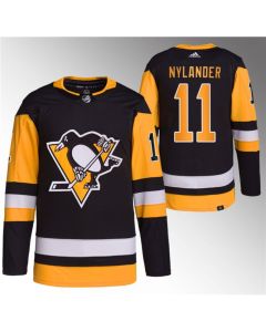 Men's Pittsburgh Penguins #11 Alex Nylander Black Stitched Jersey (Black)