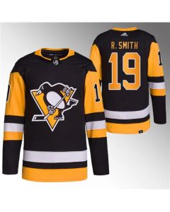 Men's Pittsburgh Penguins #19 Reilly Smith Black Stitched Jersey (Black)
