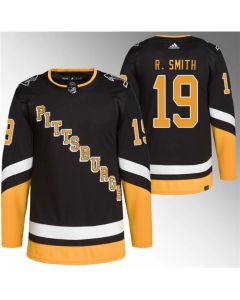 Men's Pittsburgh Penguins #19 Reilly Smith Black Stitched Jersey