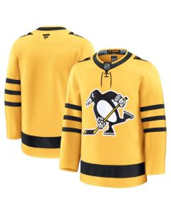 Men's Pittsburgh Penguins 2025 Gold Alternate Premium Jersey