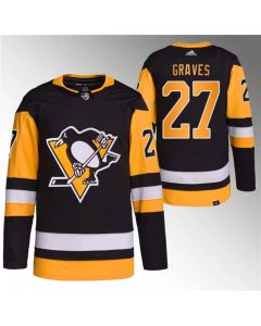 Men's Pittsburgh Penguins #27 Ryan Graves Black Stitched Jersey