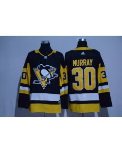 Men's Pittsburgh Penguins #30 Matt Murray Black Stitched NHL Jersey