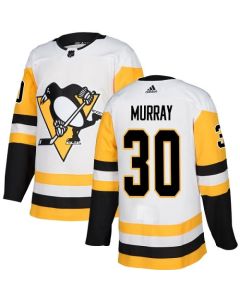 Men's Pittsburgh Penguins #30 Matt Murray White Stitched NHL Jersey