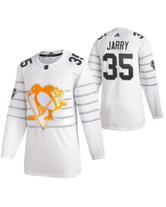 Men's Pittsburgh Penguins #35 Tristan Jarry 2020 White All Star Stitched NHL Jersey