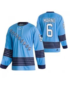 Men's Pittsburgh Penguins #6 John Marino 2022 Blue Classics Stitched Jersey