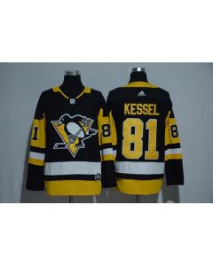 Men's Pittsburgh Penguins #81 Phil Kessel Black Stitched NHL Jersey