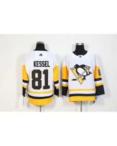 Men's Pittsburgh Penguins #81 Phil Kessel White Stitched NHL Jersey