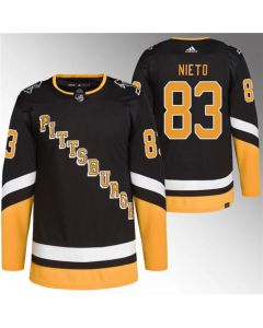 Men's Pittsburgh Penguins #83 Matt Nieto Black 2021/22 Alternate Primegreen Stitched Jersey