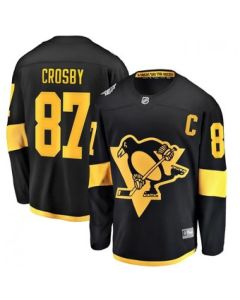 Men's Pittsburgh Penguins #87 Sidney Crosby Black 2019 NHL Stadium Series Stitched Jersey