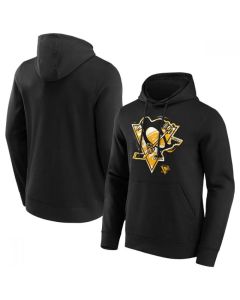 Men's Pittsburgh Penguins Black Marble Hoodie